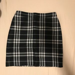 Wool mini skirt